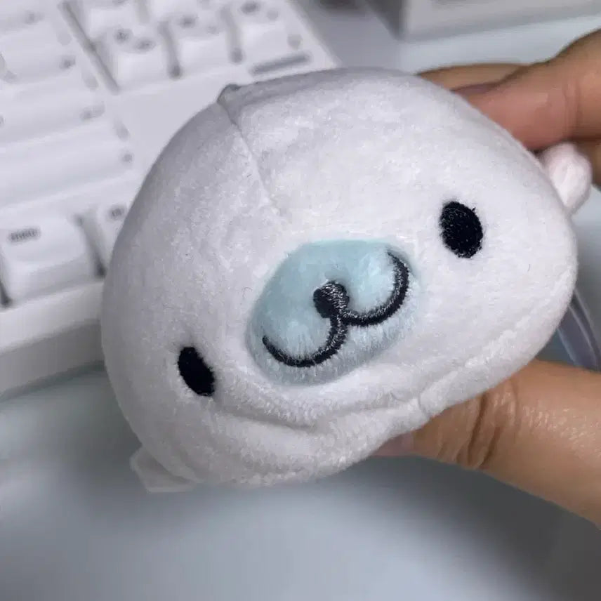 [BUNJANG] Mamegoma "Always Together" Shirogoma Keychain Doll / 마메고마 언제나함께 키링 인형 시로고마