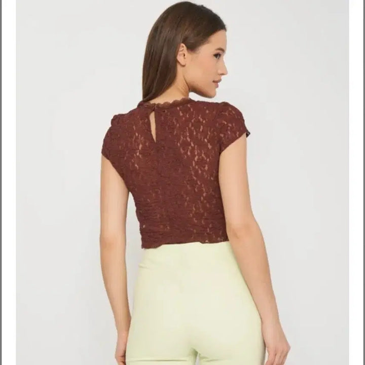 [BUNJANG] Zara Lace Top Black L / 자라 레이스탑 검정 L