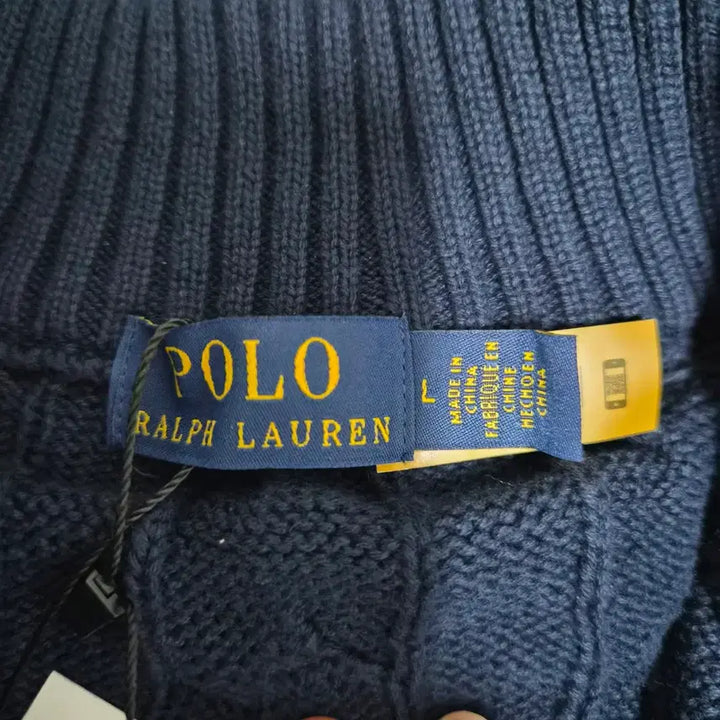 [BUNJANG] Polo Ralph Lauren Half-Zip Knit Sweater L / 폴로 반집업 니트 L 병행 새제품