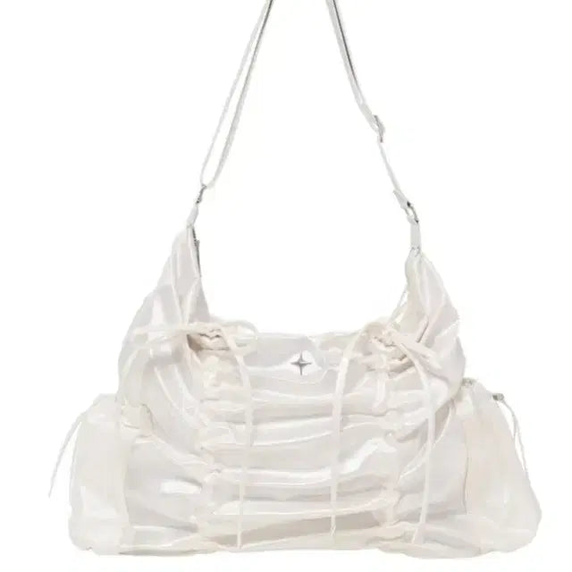 [BUNJANG] Pour Feel String Ribbon Large Hobo Bag / 포어필 스트링 리본 라지 호보백