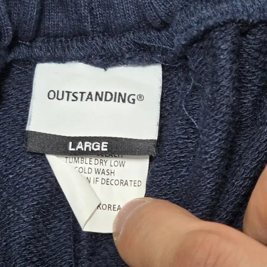[BUNJANG] OUTSTANDING Navy Jogger Pants (Size L) / OUTSTANDING 아웃스탠딩 네이비 조거팬츠