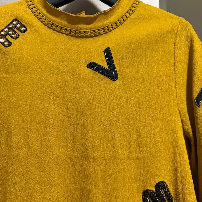[BUNJANG] MINE Yellow Blouse / 마인 MINE 블라우스