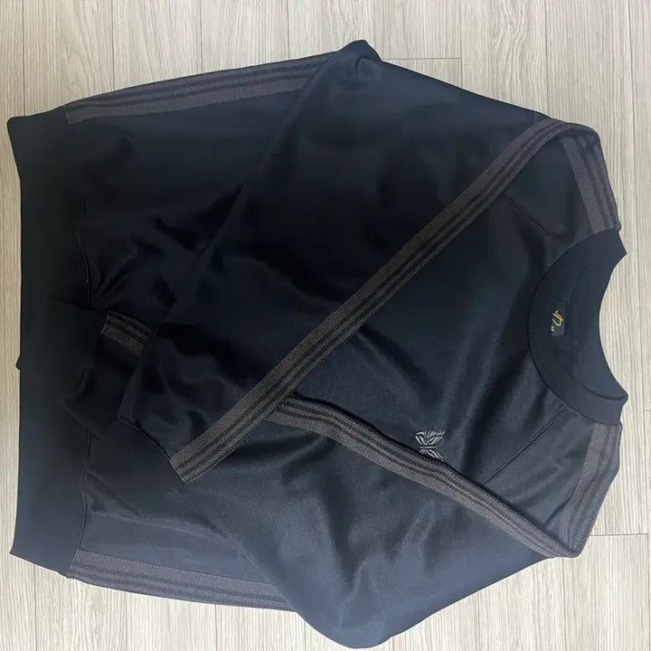 [BUNJANG] Needles Track Crewneck Sweatshirt Black S / 니들스 트랙 크루넥 맨투맨 s 블랙