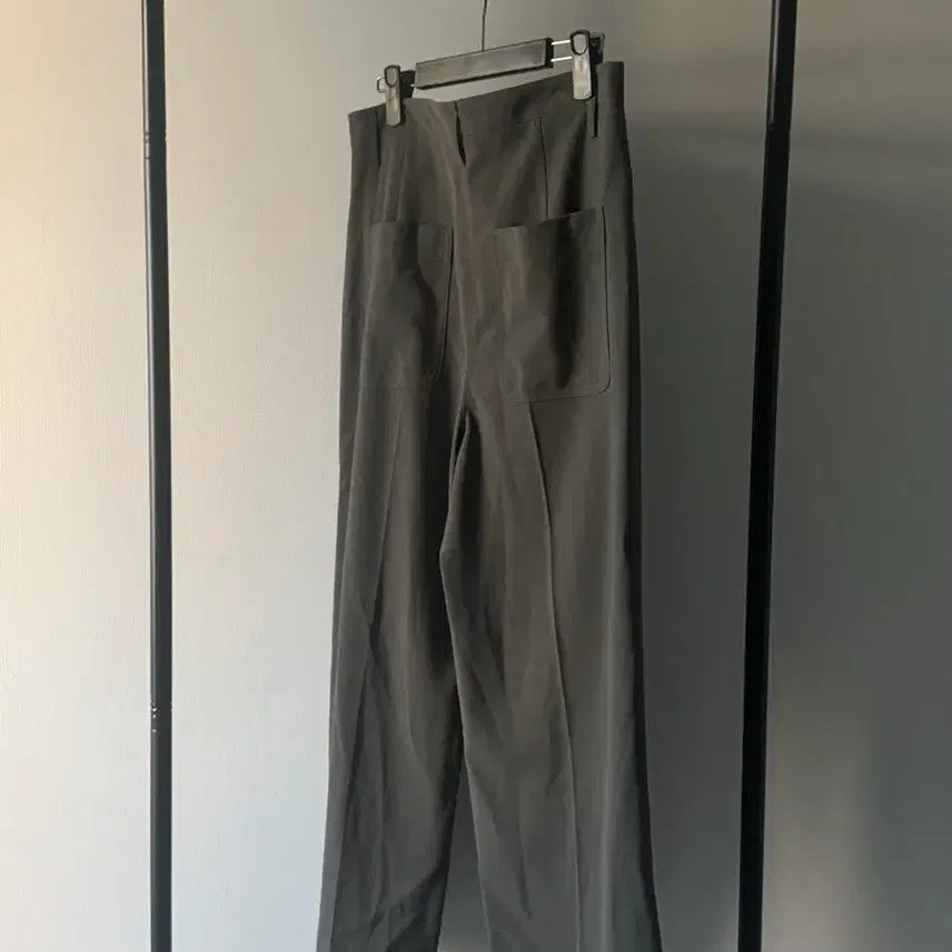 [BUNJANG] Nonniere Wide Slacks (M, Grey) / 노니에르 nonniere 와이드 슬랙스 M 그레이