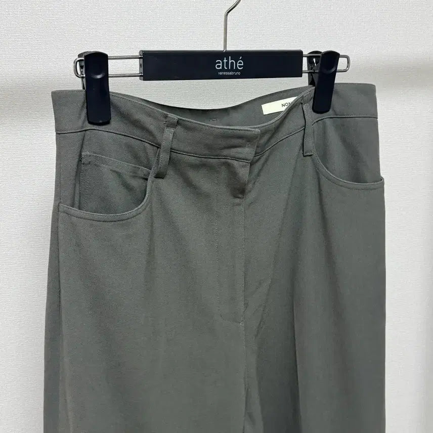 [BUNJANG] Nonniere Wide Slacks (M, Grey) / 노니에르 nonniere 와이드 슬랙스 M 그레이