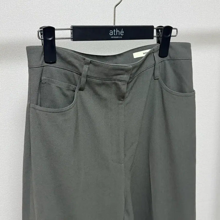 [BUNJANG] Nonniere Wide Slacks (M, Grey) / 노니에르 nonniere 와이드 슬랙스 M 그레이