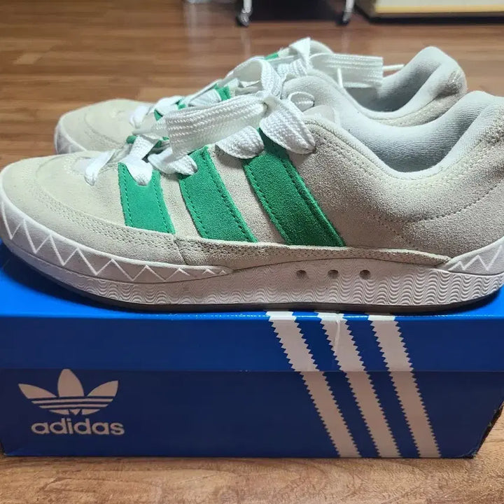 [BUNJANG] Adidas x Bodega x Beams Adimatic Off White Green / [270] 아디다스 x 보데가 x 빔즈 아디매틱 오프 화이트 그린