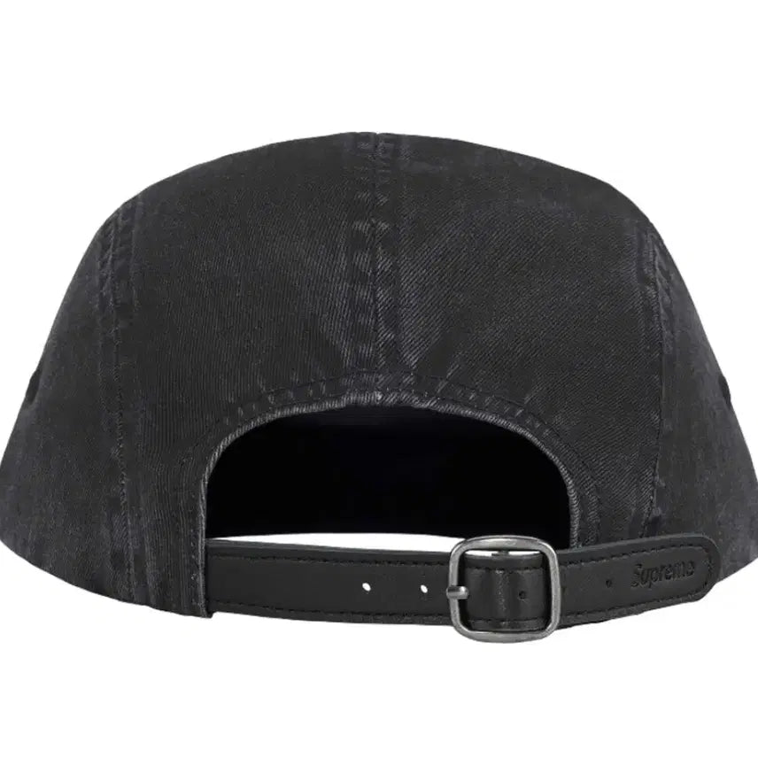 [BUNJANG] Supreme Washed Chino Twill Camp Cap Black SS25 / 슈프림 워시드 치노 트윌 캠프캡 블랙 - 25SS