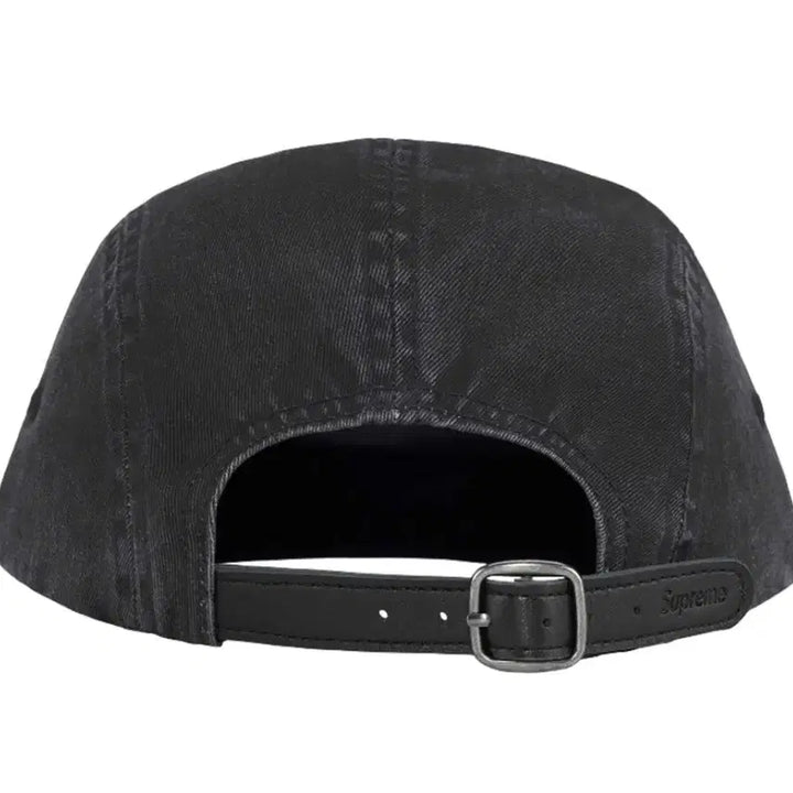 [BUNJANG] Supreme Washed Chino Twill Camp Cap Black SS25 / 슈프림 워시드 치노 트윌 캠프캡 블랙 - 25SS