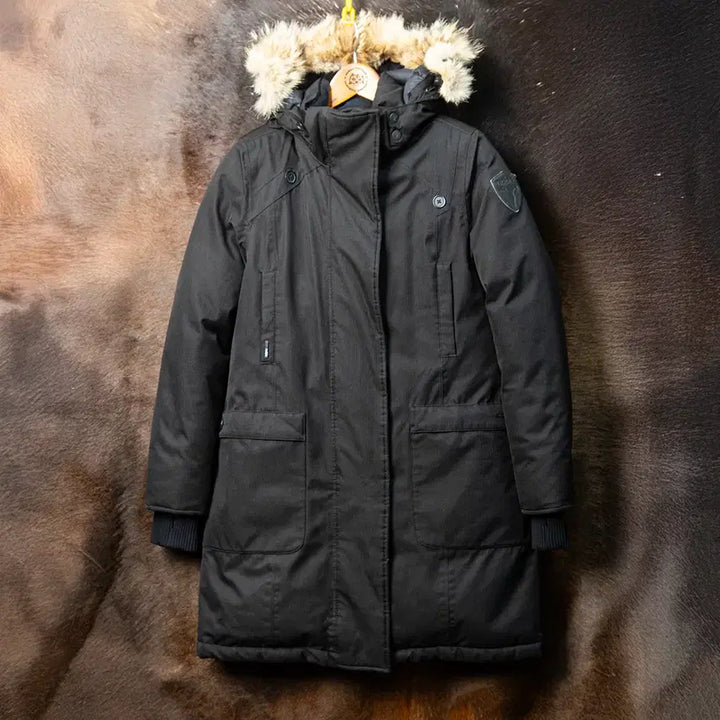 [BUNJANG] Nobis Meredith Down Parka Long Padding Black Women&