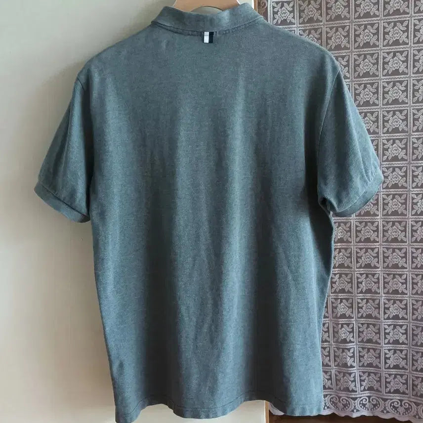 [BUNJANG] Lacoste Gray Short-Sleeve Polo Shirt Size 105 / 라코스테 그레이 반팔 폴로티105