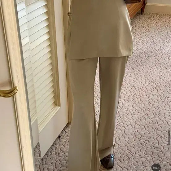[BUNJANG] Fine Thank You Wrap Skirt Slacks Black / 랩 스커트 슬랙스 블랙