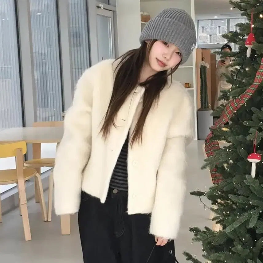 [BUNJANG] Our Cabinet Nova Cream Jacket / 아워캐비넷 노바 크림 자켓