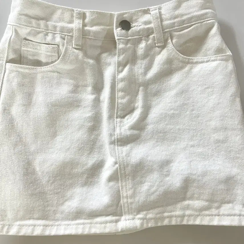 [BUNJANG] White H-Line Skirt / 화이트 H라인 치마 스커트