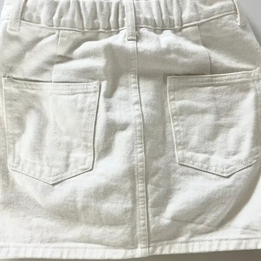 [BUNJANG] White H-Line Skirt / 화이트 H라인 치마 스커트