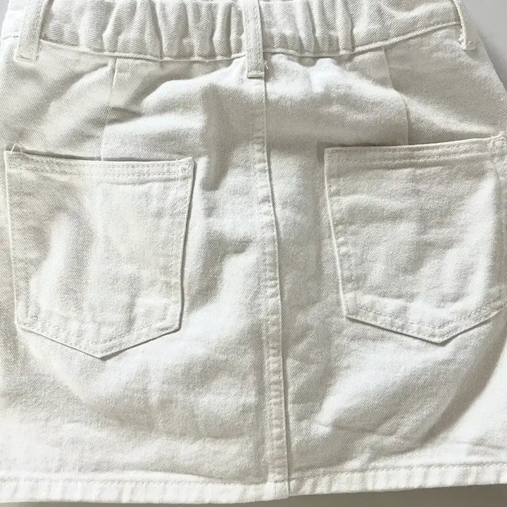 [BUNJANG] White H-Line Skirt / 화이트 H라인 치마 스커트
