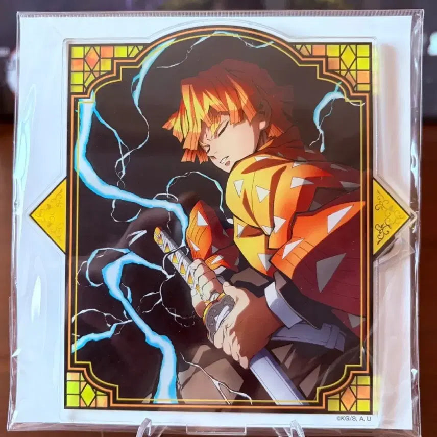 [BUNJANG] Demon Slayer Zenitsu Agatsuma "Total Concentration" Acrylic Stand / 귀멸의칼날 젠이츠 전집중전 행사 전시 한정 아크릴 스탠드