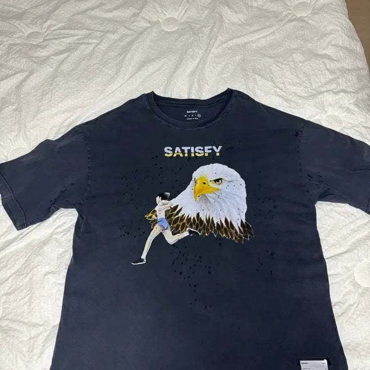 [BUNJANG] Satisfy Mostech Eagle T-Shirt XL / 새티스파이 모스테크 이글 티셔츠 XL팝니다.