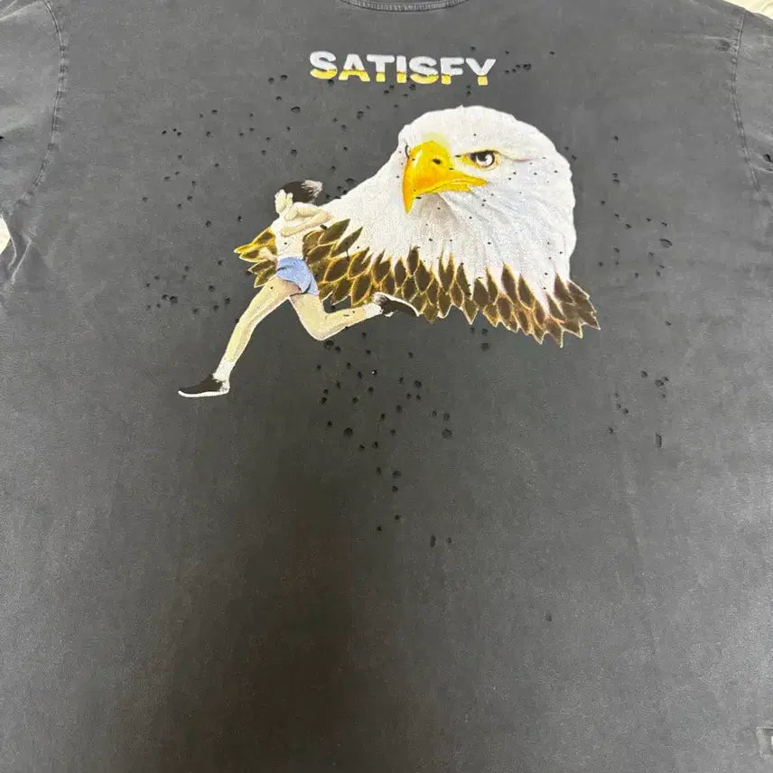 [BUNJANG] Satisfy Mostech Eagle T-Shirt XL / 새티스파이 모스테크 이글 티셔츠 XL팝니다.