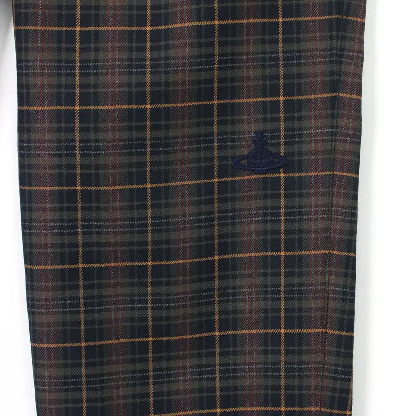 [BUNJANG] Vivienne Westwood Vintage Check Wool Slacks Leggings Pants / 비비안웨스트우드 빈티지 체크 울 슬랙스 레깅스 팬츠