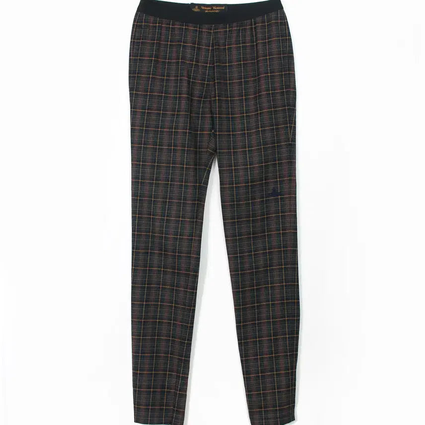 [BUNJANG] Vivienne Westwood Vintage Check Wool Slacks Leggings Pants / 비비안웨스트우드 빈티지 체크 울 슬랙스 레깅스 팬츠