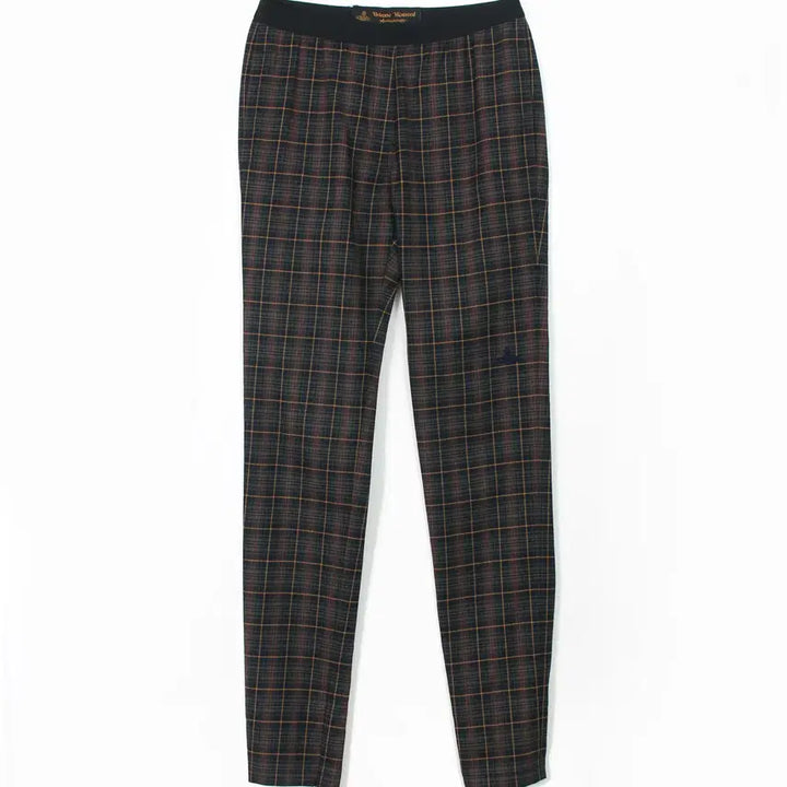 [BUNJANG] Vivienne Westwood Vintage Check Wool Slacks Leggings Pants / 비비안웨스트우드 빈티지 체크 울 슬랙스 레깅스 팬츠