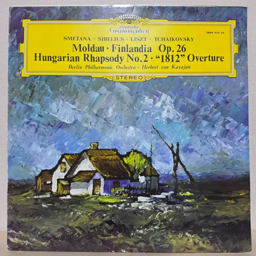[BUNJANG] Herbert von Karajan Berliner Philharmoniker Orchestral Masterpieces: The Moldau, Finlandia, Hungarian Rhapsody No. 2, 1812 Overture (1979 Korean Early Press LP) / 카라얀: 몰다우,핀란디아,헝가리광시곡,1812서곡[클래식LP]