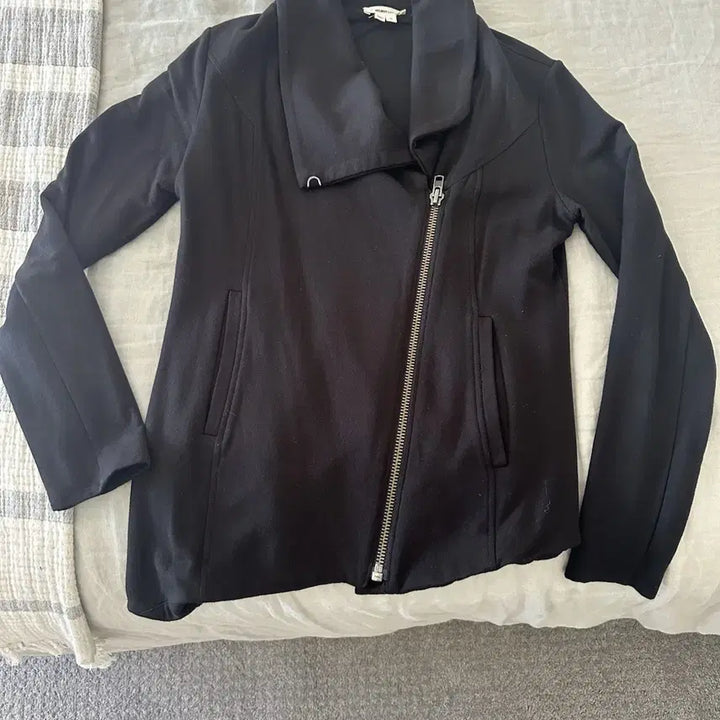 [BUNJANG] Helmut Lang Villers Asymmetric Knit Jersey Moto Jacket Black / 헬무트 랭 빌러스 아시메트릭 니트 저지 모토 자켓 블랙