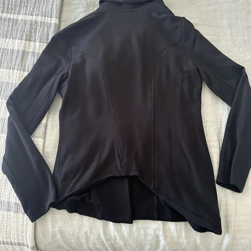 [BUNJANG] Helmut Lang Villers Asymmetric Knit Jersey Moto Jacket Black / 헬무트 랭 빌러스 아시메트릭 니트 저지 모토 자켓 블랙