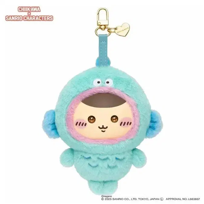 [BUNJANG] Sanrio x Chiikawa Hangyodon Mascot Doll / 산리오 치이카와 캐릭터즈 한교동 마스코트 인형