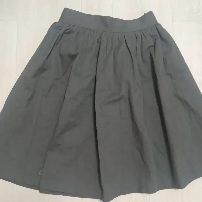 [BUNJANG] Japanese Style A-Line Midi Skirt (Dark Gray) / 일본느낌 미디스커트(먹색)