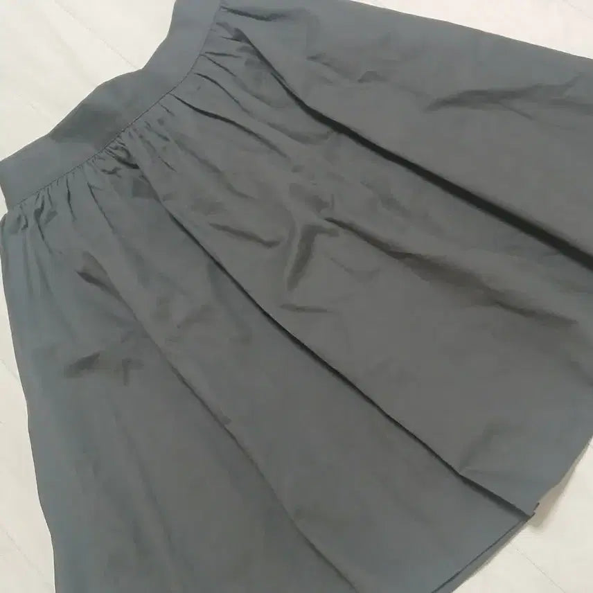 [BUNJANG] Japanese Style A-Line Midi Skirt (Dark Gray) / 일본느낌 미디스커트(먹색)
