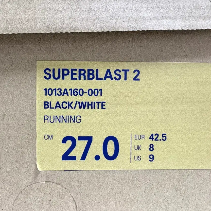 [BUNJANG] ASICS Superblast 2 Black White / 아식스 슈퍼블라스트 2 블랙 화이트