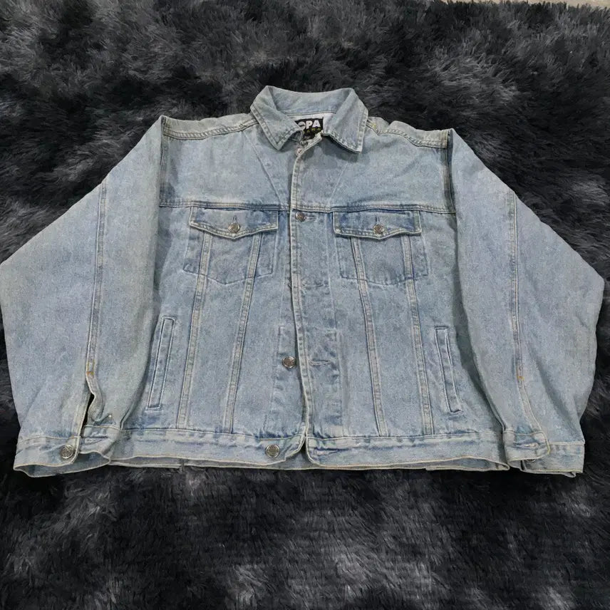 [BUNJANG] TUTI A7 Burn to Dive Banana Denim Crop Jacket M / 투티/A7 burn to dive copa banana 데님 크롭자켓 M