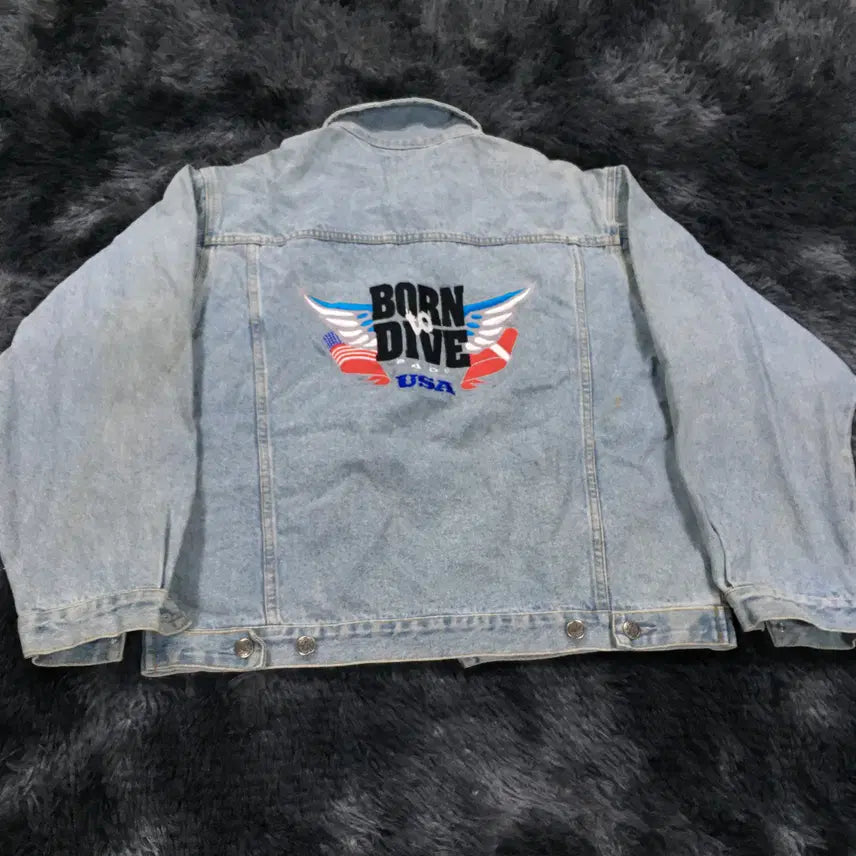 [BUNJANG] TUTI A7 Burn to Dive Banana Denim Crop Jacket M / 투티/A7 burn to dive copa banana 데님 크롭자켓 M