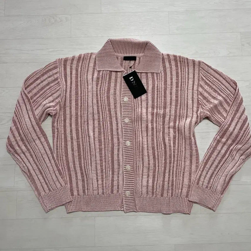 [BUNJANG] DNSR Double Texture Crop Knit Cardigan L Size / 디앤에스알 더블 텍스처 크롭 니트 카라 가디건 L사이즈