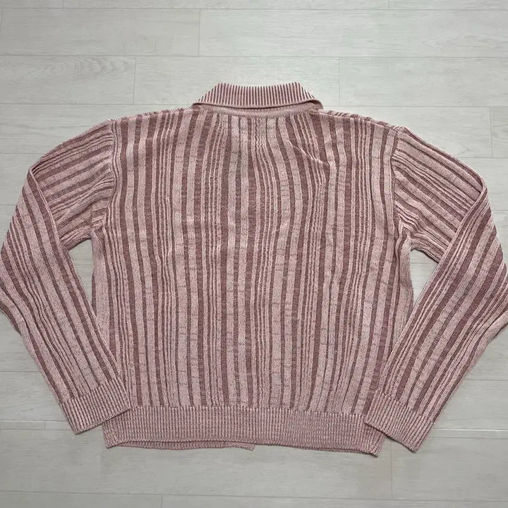 [BUNJANG] DNSR Double Texture Crop Knit Cardigan L Size / 디앤에스알 더블 텍스처 크롭 니트 카라 가디건 L사이즈