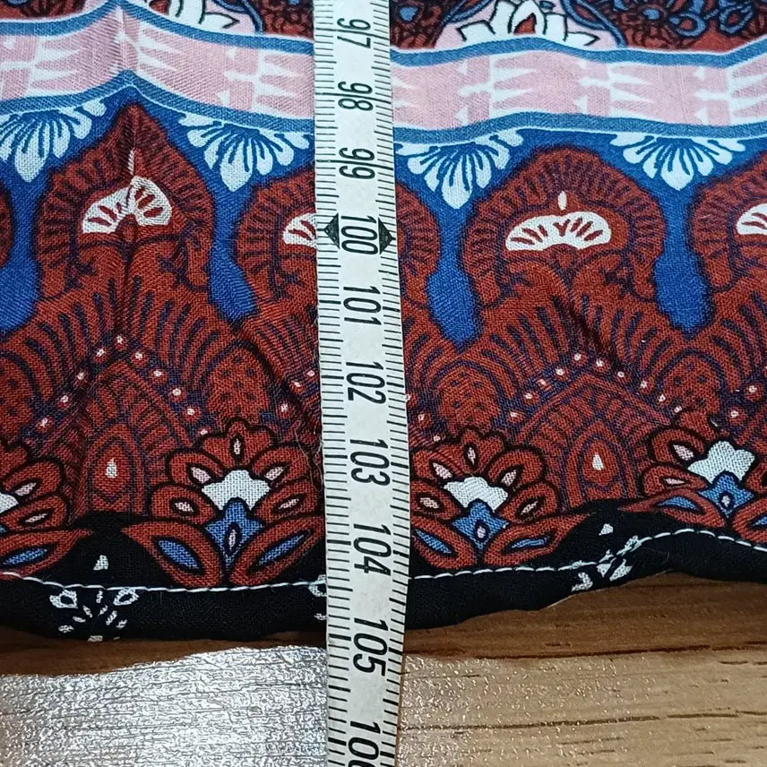 [BUNJANG] Midi Wrap Dress with Unique Pattern / 원피스