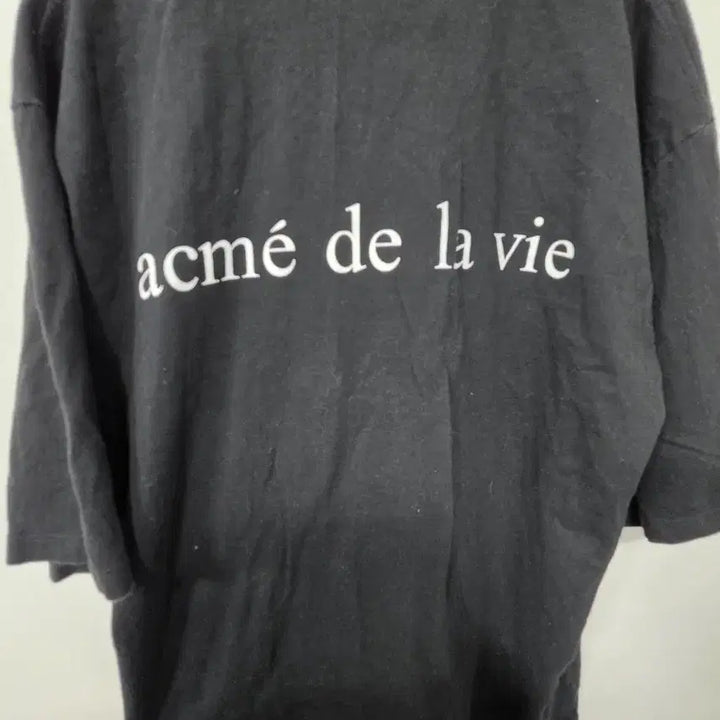 [BUNJANG] ACMEDRABI Black Printing Short Sleeve T-Shirt / 아크메드라비 블랙  프린팅 반팔 티셔츠