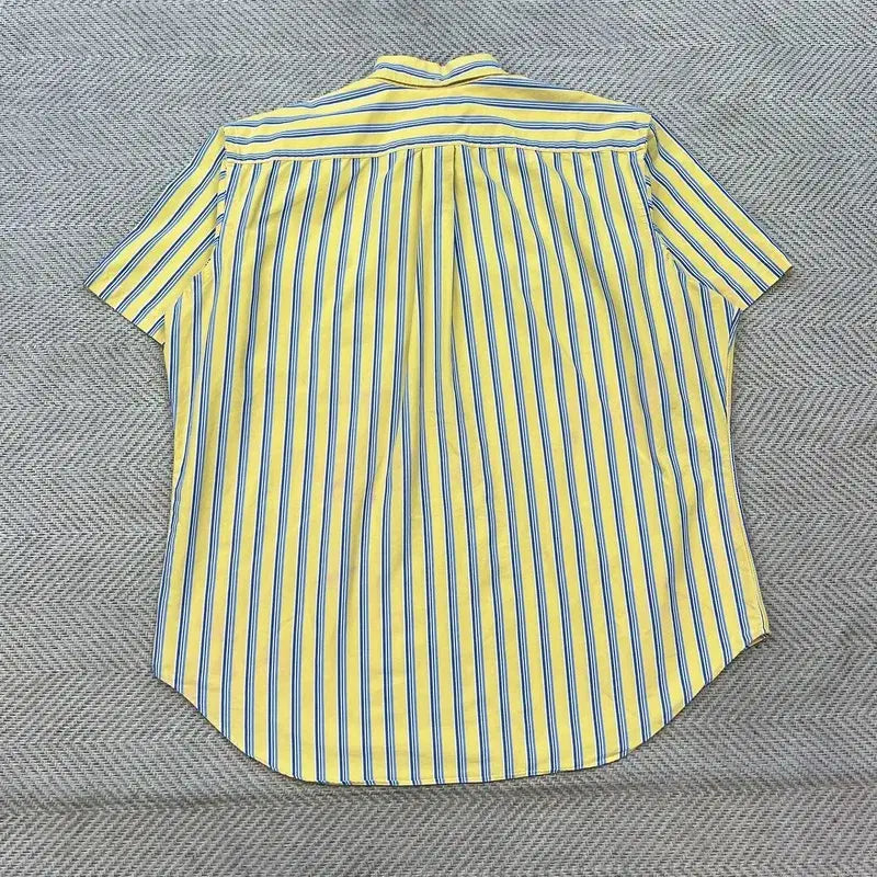 [BUNJANG] Polo Ralph Lauren Striped Half-Sleeve Shirt / 폴로랄프로렌 스트라이프 하프 셔츠 r3654