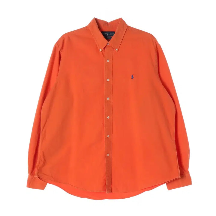 [BUNJANG] Polo Ralph Lauren Orange Cotton Shirt XXL / 폴로 랄프 로렌 셔츠 오렌지 XXL