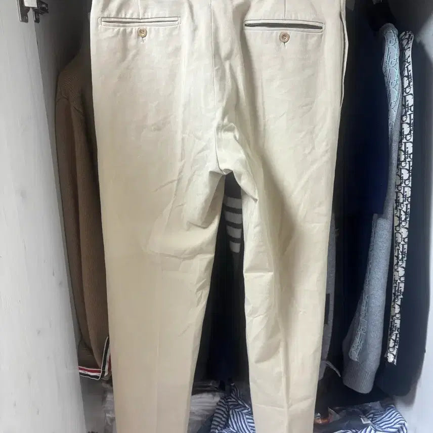 [BUNJANG] Hermès Beige Chino Cotton Casual Pants / 에르메스 정품 베이지 치노 코튼 캐주얼 팬츠
