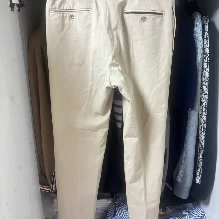[BUNJANG] Hermès Beige Chino Cotton Casual Pants / 에르메스 정품 베이지 치노 코튼 캐주얼 팬츠