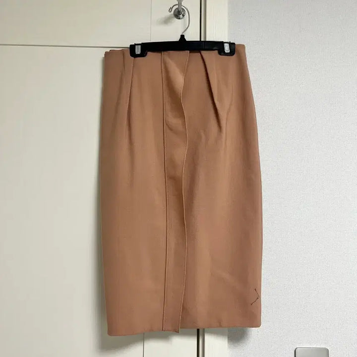 [BUNJANG] LANVIN COLLECTION Beige H-Line Midi Skirt (Waist 64cm) / LANVIN COLLECTION 베이지 H라인 스커트 허리64