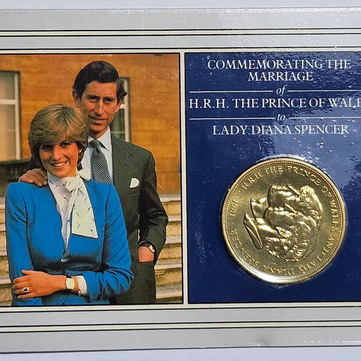 [BUNJANG] Charles and Diana Royal Wedding Commemorative Crown Coin / [미사용] 영국 찰스 왕세자 다이애나 결혼 기념 대형1크라운 K31