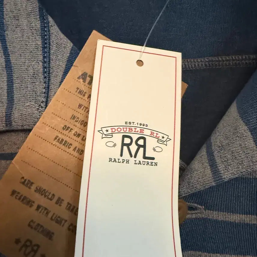 [BUNJANG] RRL Indigo Stripe Jersey Camp Shirt XXL / 더블알엘 인디고 스트라이프 저지 캠프 셔츠 XXL