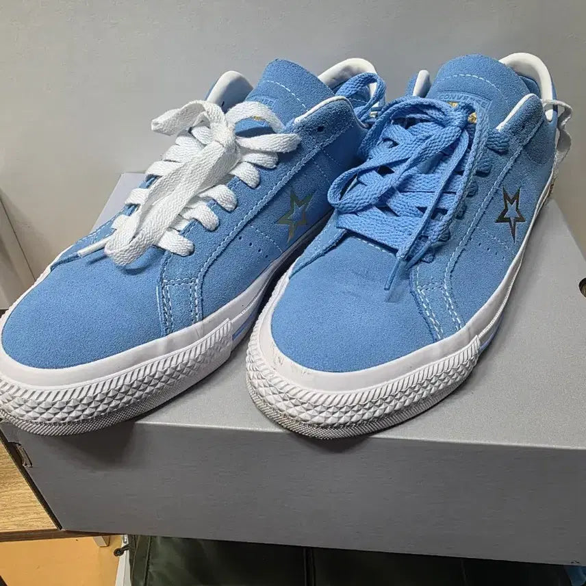 [BUNJANG] Converse One Star Pro Low Suede Light Blue / 컨버스 원스타 프로 로우 스웨이드 라이트 블루