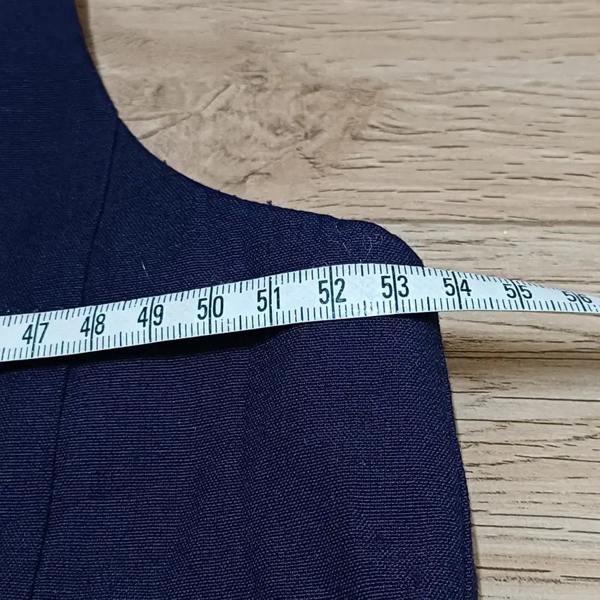 [BUNJANG] Navy Linen Vest / 네이비 린넨 조끼