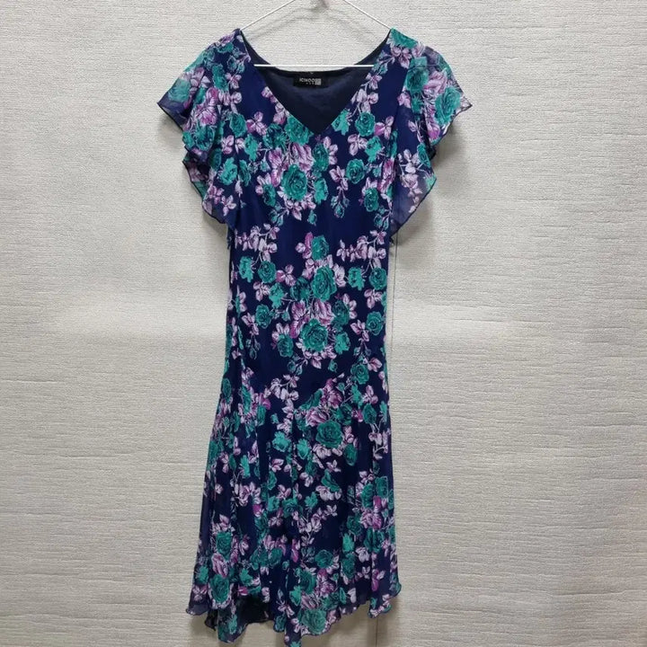 [BUNJANG] Chiffon Long Floral Pattern Dress / 바459 쉬폰 롱 원피스