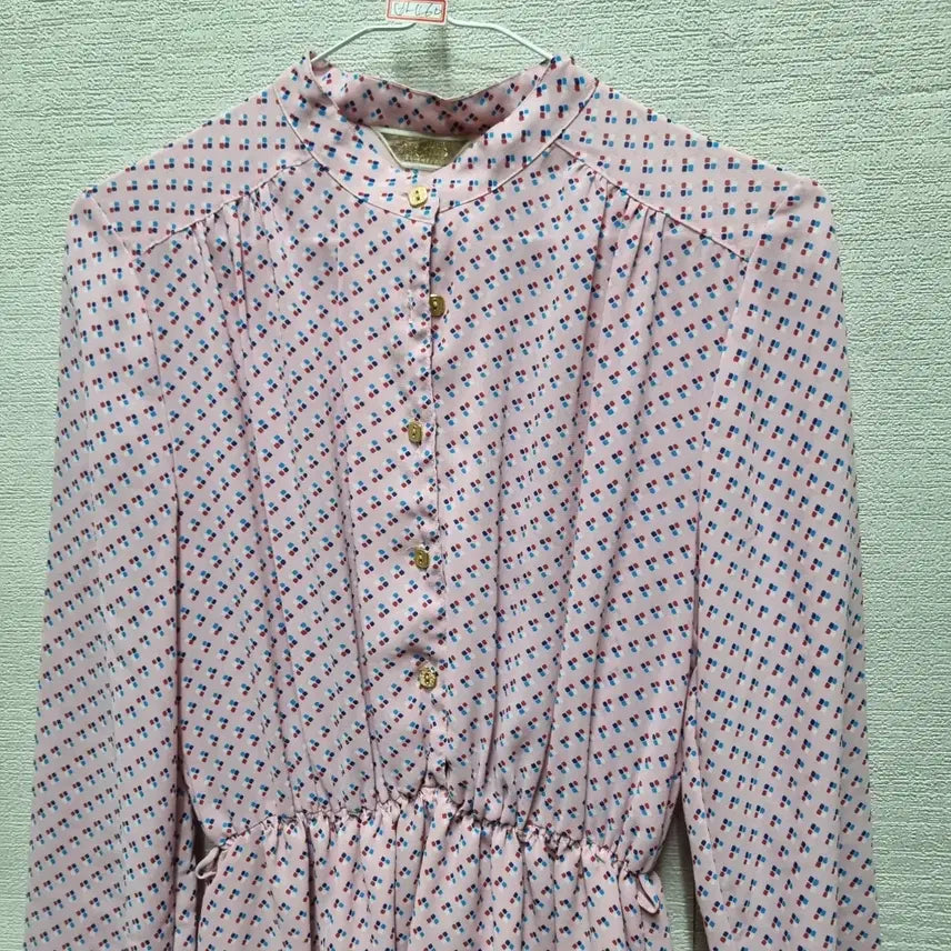 [BUNJANG] Pink Floral Pattern Long Dress / 바460 롱 원피스